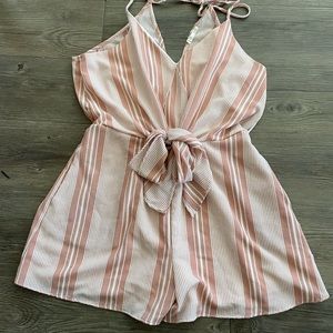 Blush patterned Vici romper